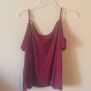 Maroon strappy top